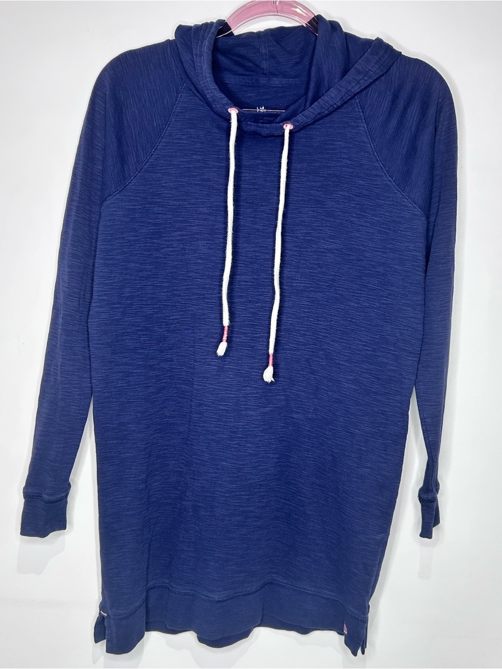 Southern Tide XS Navy Hooded Tunic Sweatshirt Long Sleeve 100% Cotton